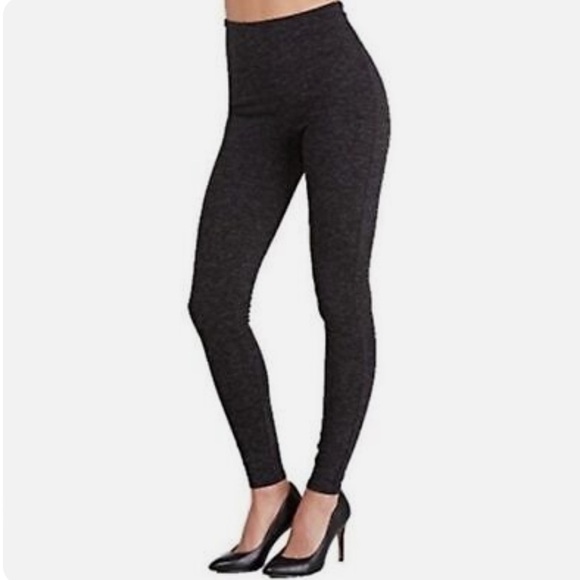 Assets by Spanx High Rise Heathered Leggings in Black Size Small - Picture 2 of 6